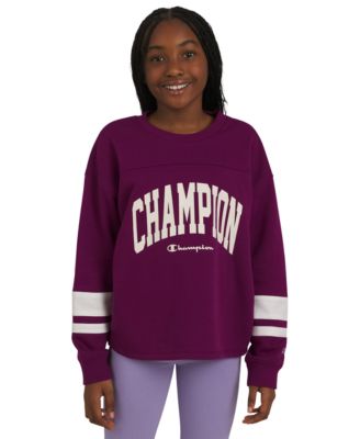 Champion - Big Girls Oversized Logo Graphic T-Shirt