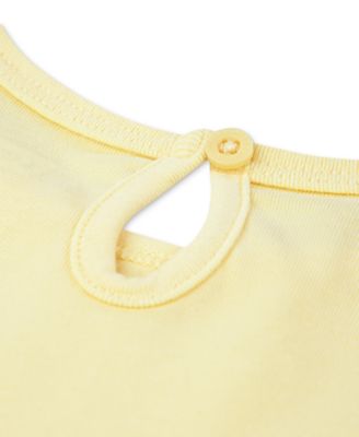 Baby Girls Bodysuit & Ruffle Denim Skirtall, 2 Piece Set