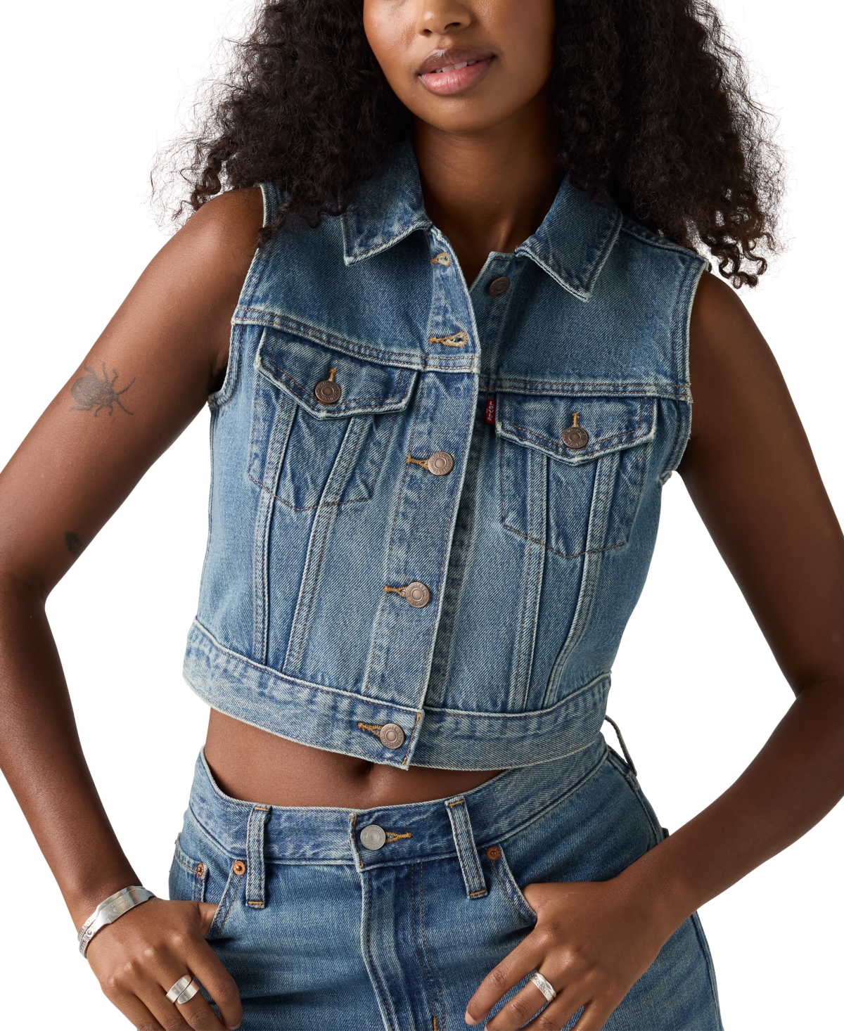 Levi's Veste Sans Manches In Blue