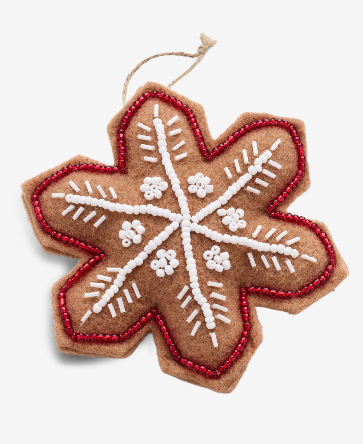Holiday Lane Gingerbread Village Gingerbread Snowflake Ornament, Macy's Exclusive