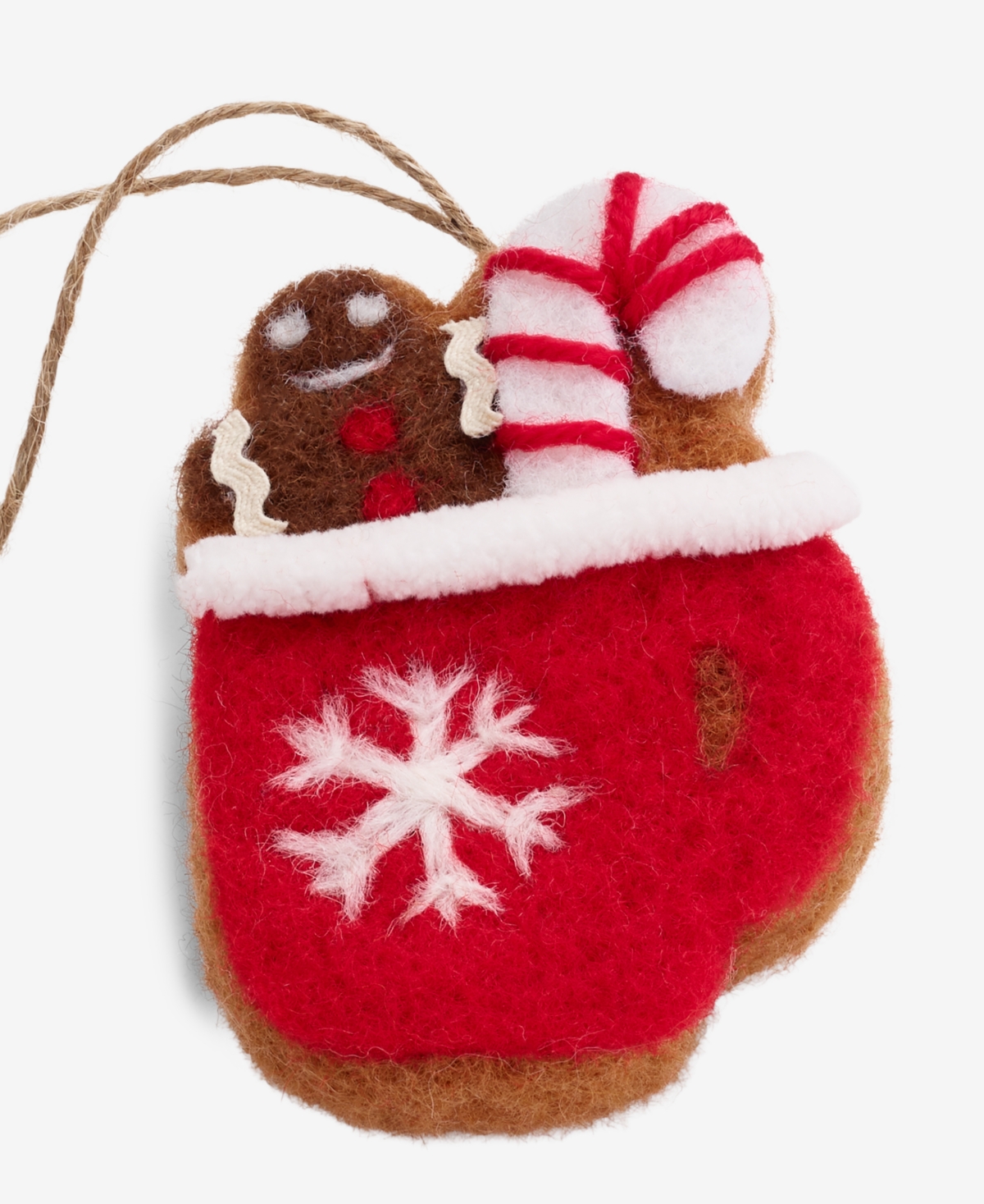 Holiday Lane Gingerbread Village Felted Mug Ornament, Macy's Exclusive In Transparent