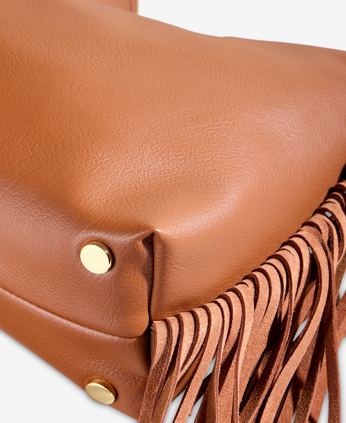 Inc International Concepts Tayviss Fringe Shoulder Bag, Exclusively At Macy's In Brown