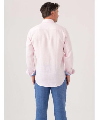 Men's Regular Fit Long Sleeve Linen Shirt