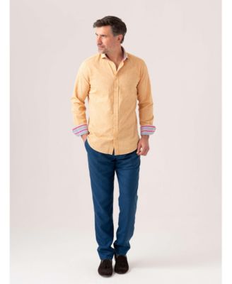 Men's Cotton Long Sleeve Linen Shirt