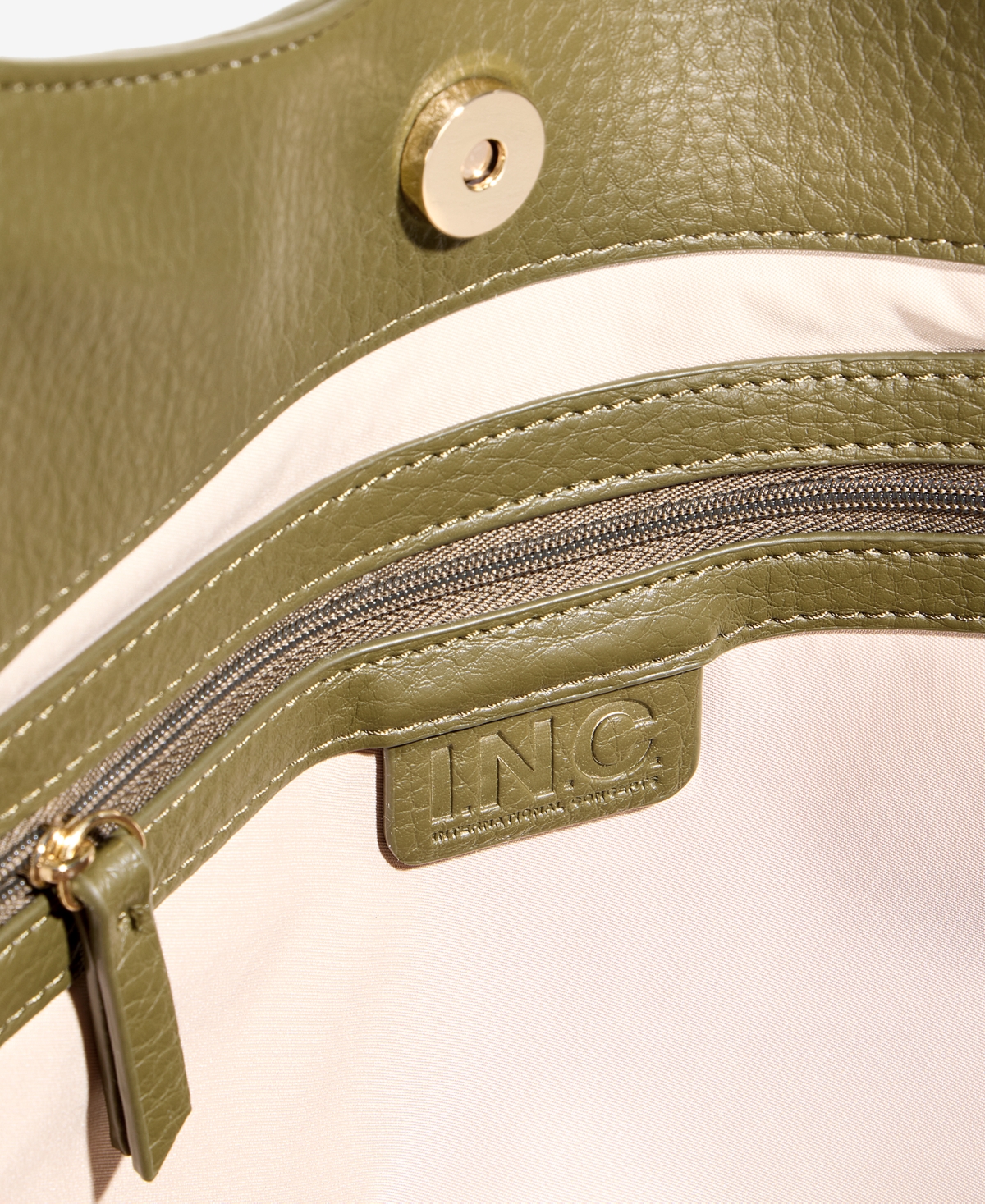 Inc International Concepts Lydiah Large Tote Bag, Exclusively At Macy's In Green