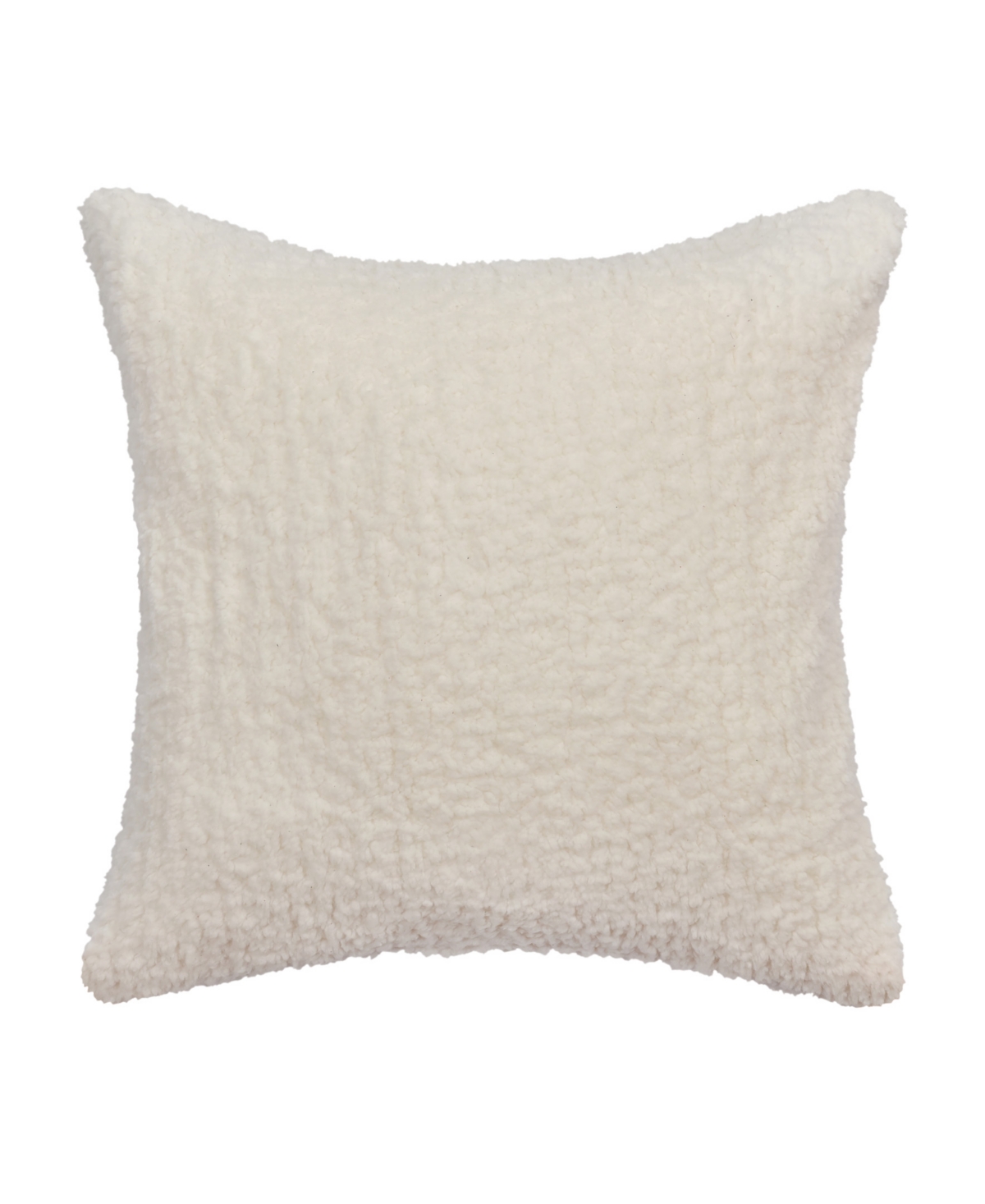 J Queen New York Andrew Plaid Square Embellished Decorative Pillow, 20" X 20" In White