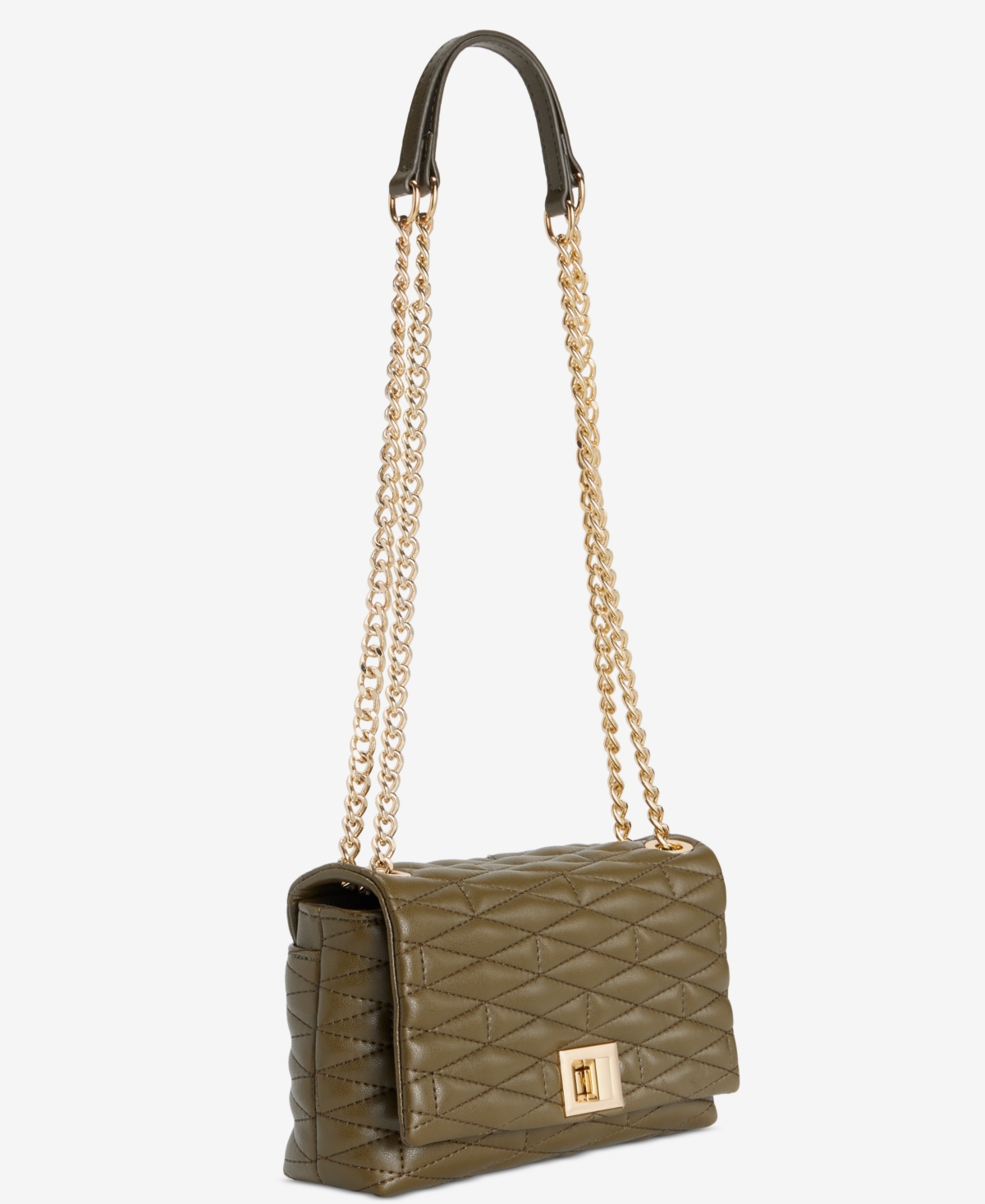 Inc International Concepts Mini Ajae Quilted Crossbody, Exclusively At Macy's In Green