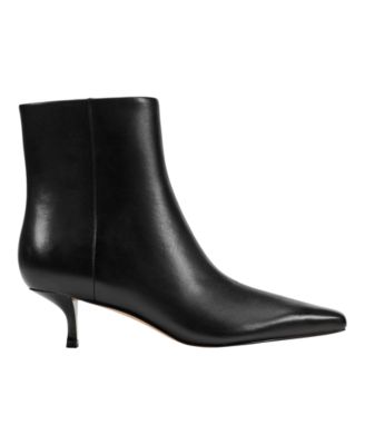 Women's Kiona Leather Kitten Heel Booties