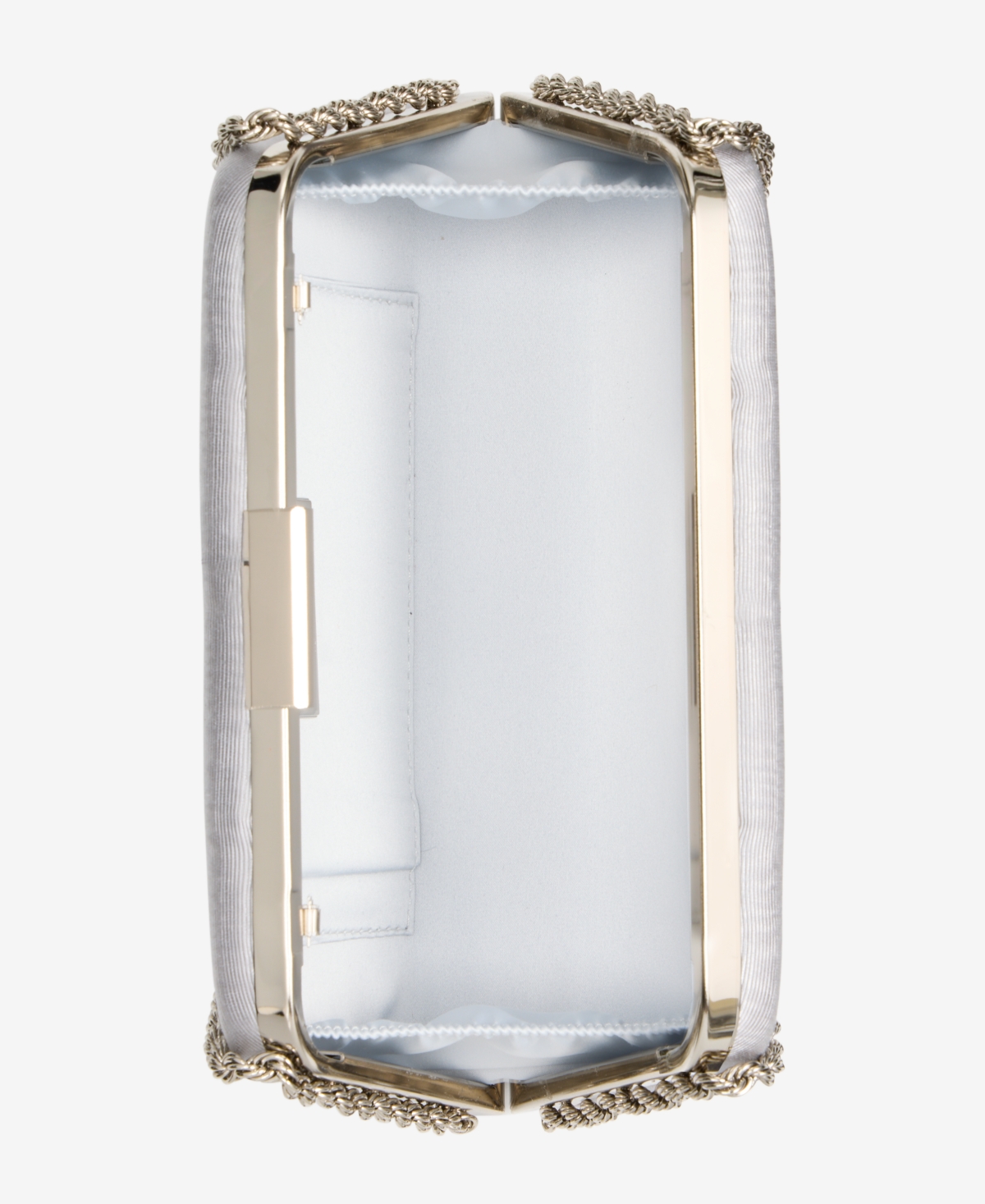Inc International Concepts Small Twist Chain Clutch, Macy's Exclusive In Silver