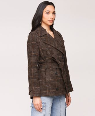 Women's Double-Breasted Belted Coat