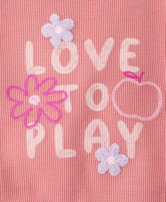 Toddler Girls Love To Play Graphic Short-Sleeve T-Shirt
