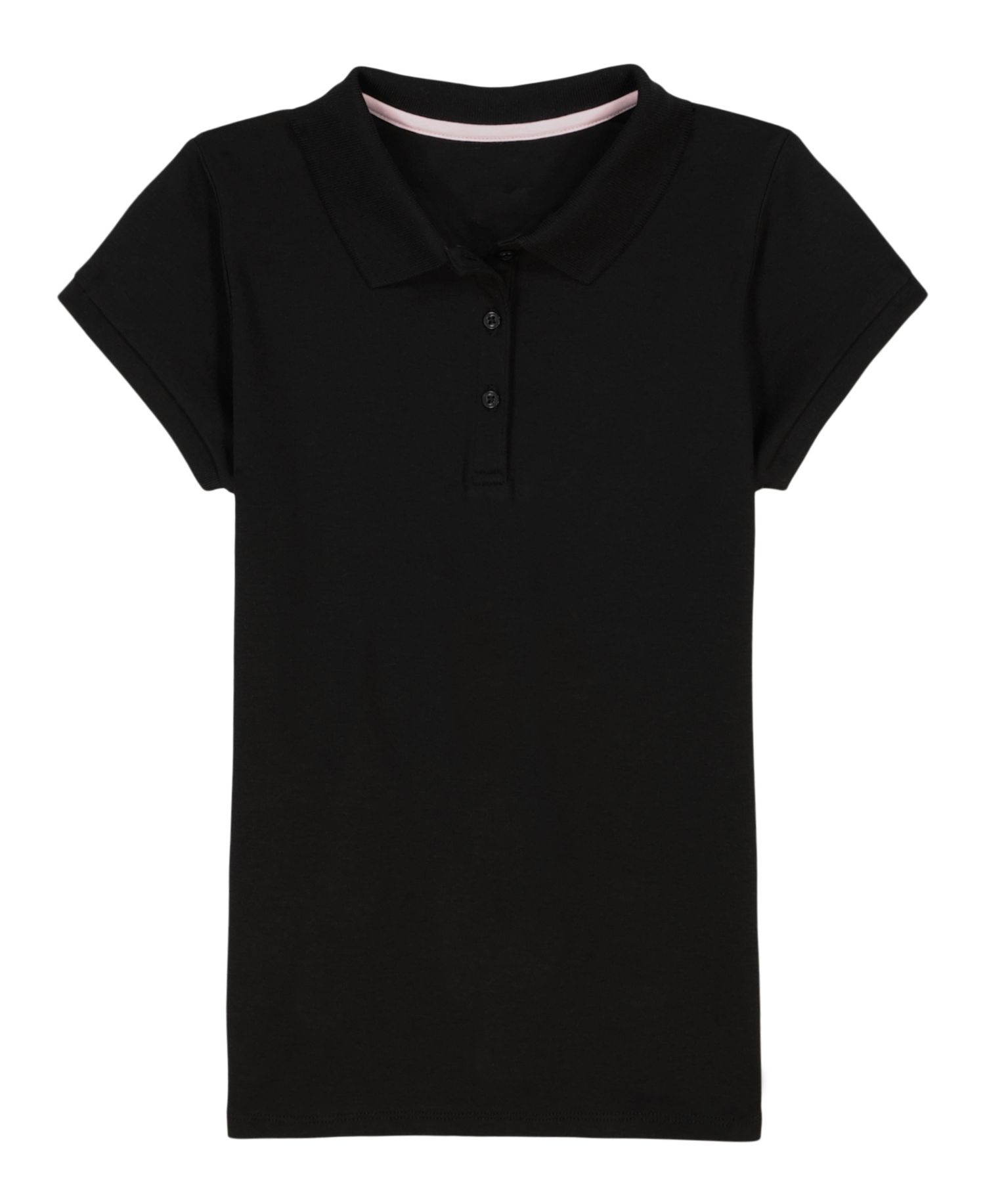 Big Girls Short Sleeve Interlock Polo Shirt