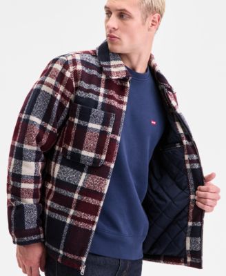 Men's Plaid Shirt Jacket