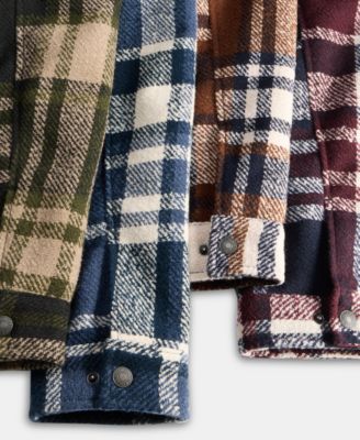 Men's Plaid Shirt Jacket