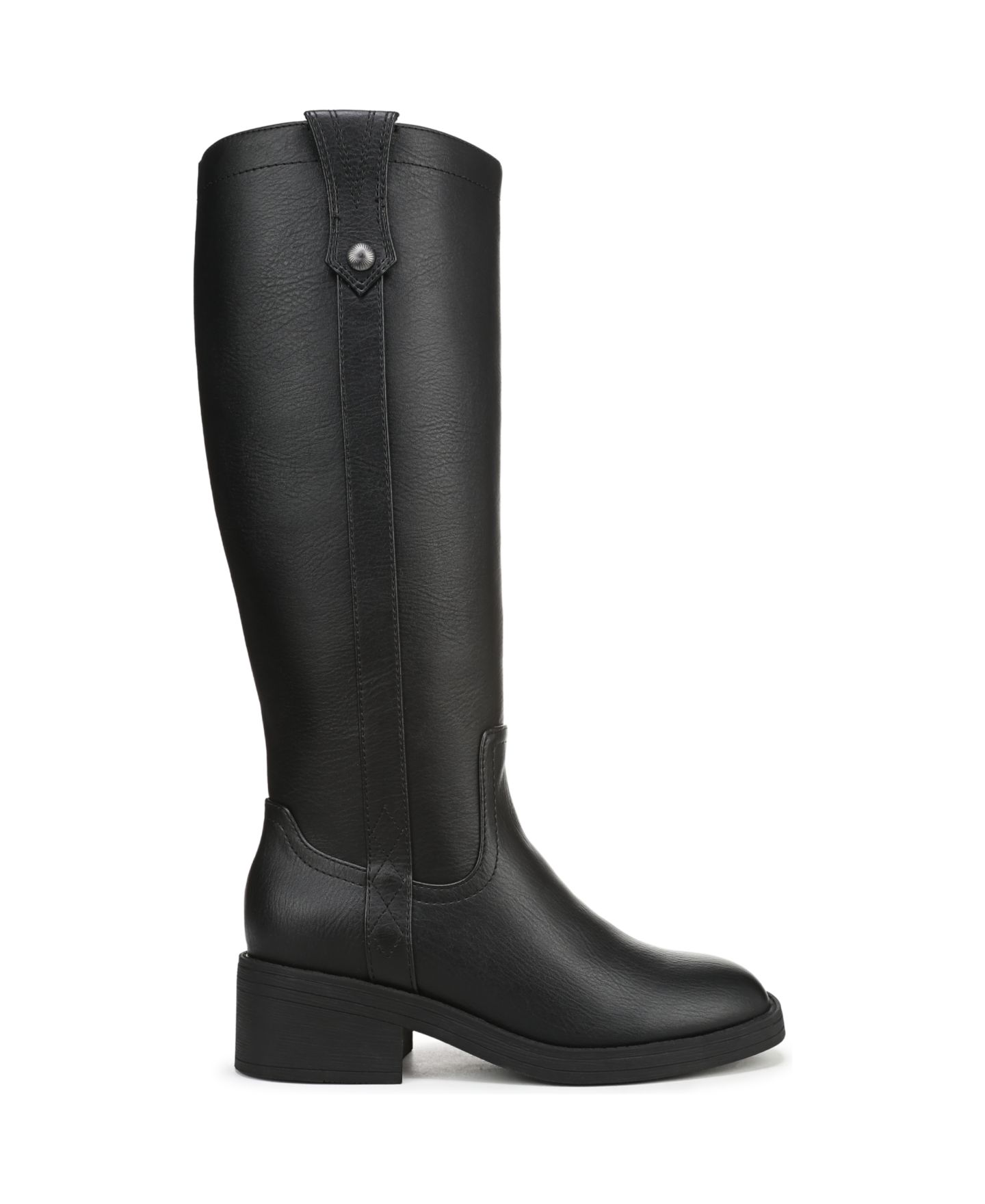 Женские ботинки Blowfish Malibu Nomads Block Heel Western Tall, цвет: Чёрная искусственная кожа — фото 2