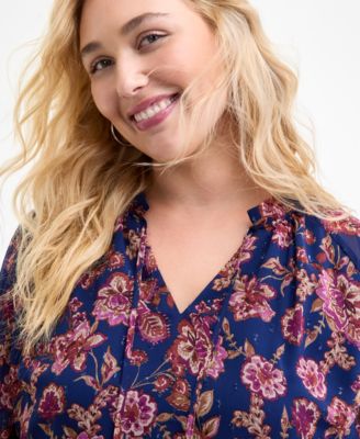 Plus Size Printed Maxi Dress