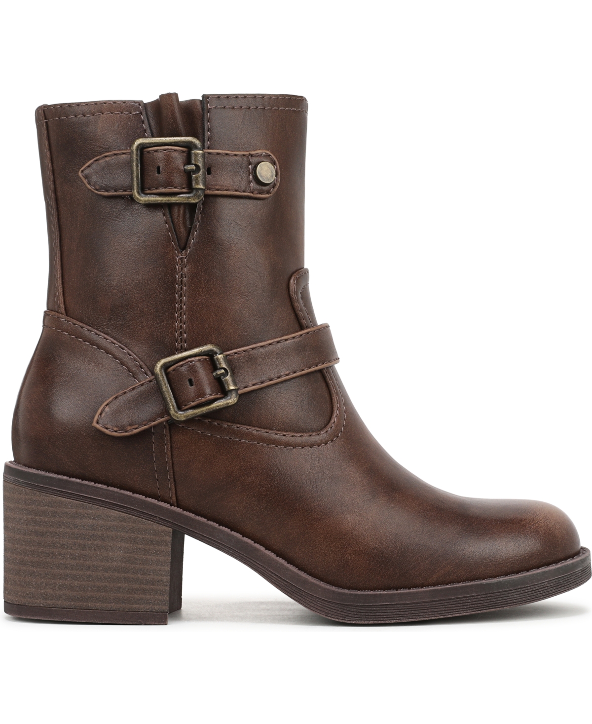 Blowfish Malibu Maeve Moto Block Heel Boot In Brown