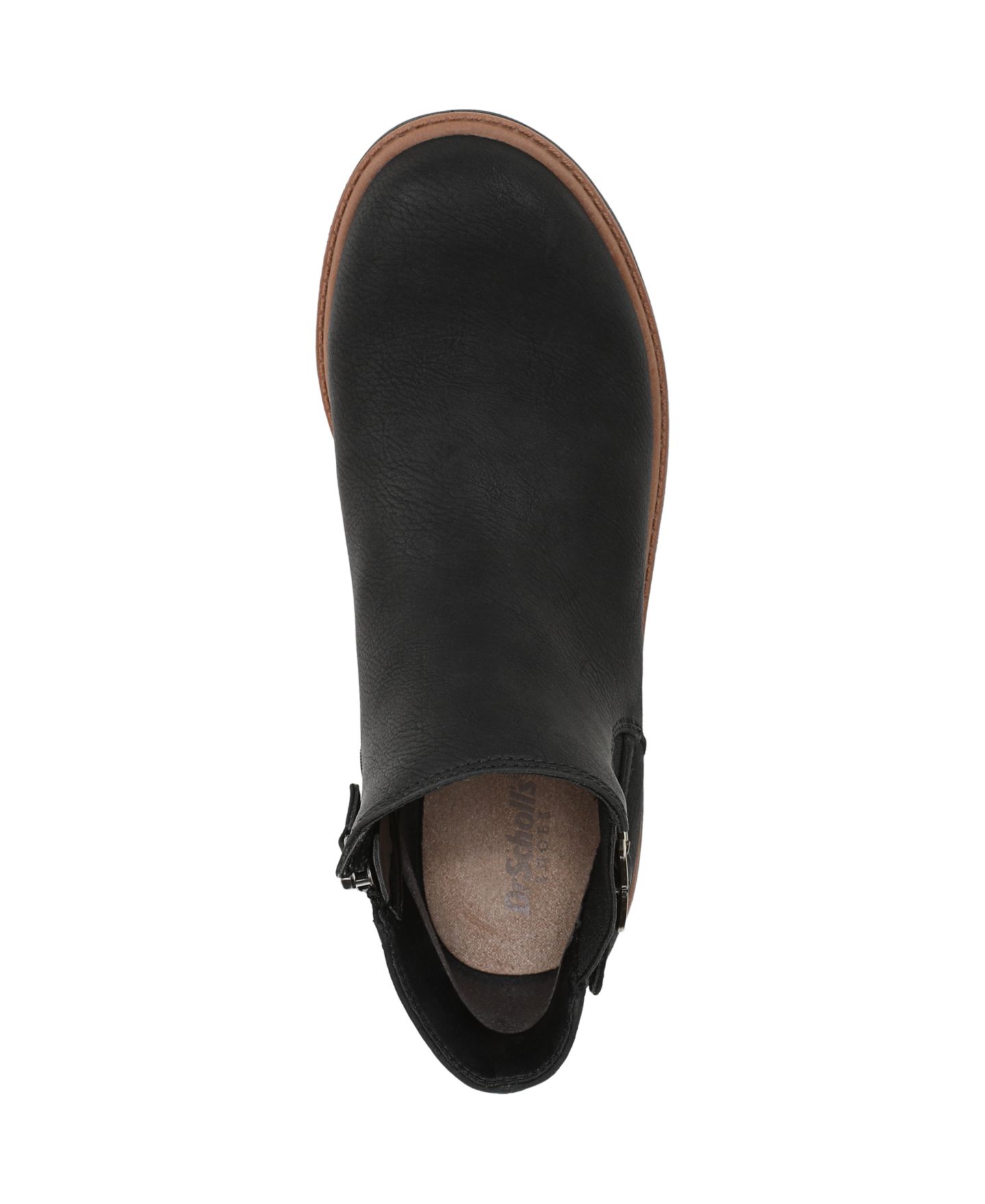 Женские ботинки Dr. Scholl's Calm One Round Toe Chelsea Short, цвет: Чёрная искусственная кожа — фото 4