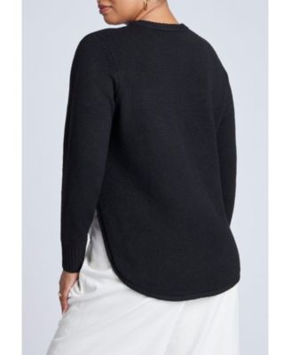 Women's Plus Size Scoop Hem Sweater