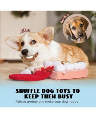 Interactive Teeth Dog Toys – Enrichment Puzzle Funny Dog Toys for Small to Large Dogs, Non-Slip Hide and Seek Dog Toys to Keep Dogs Busy