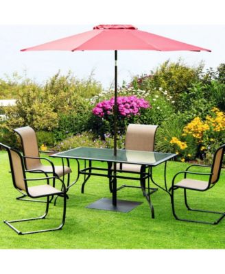 40 lbs Square Umbrella Base Stand with for Backyard Patio