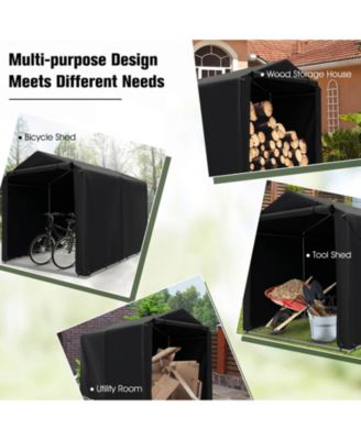 7 x 5.2' Heavy Duty Storage Shelter Outdoor Bike Storage Tent with Waterproof Cover