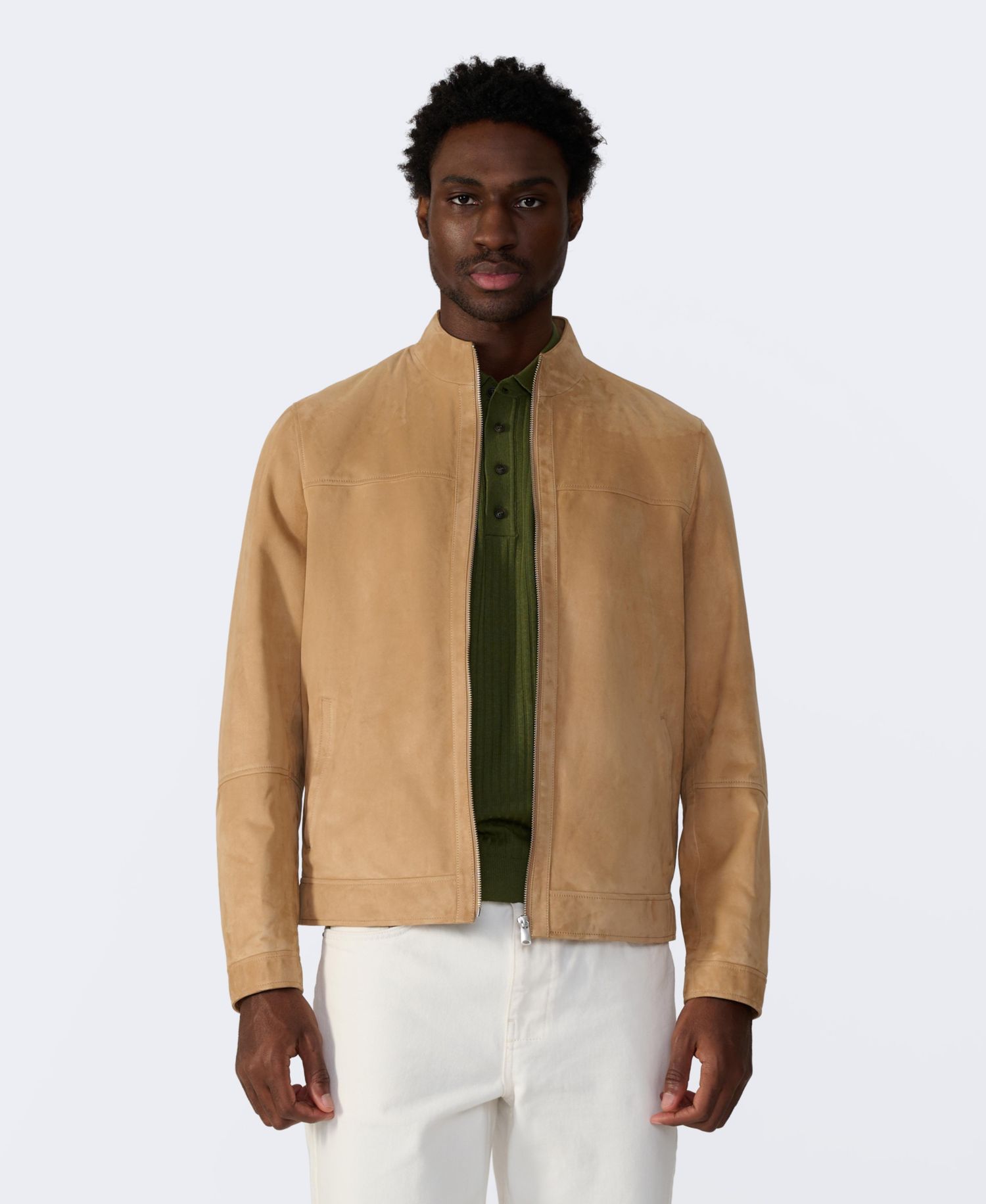 Men's Monty Suede Bomber Jacket