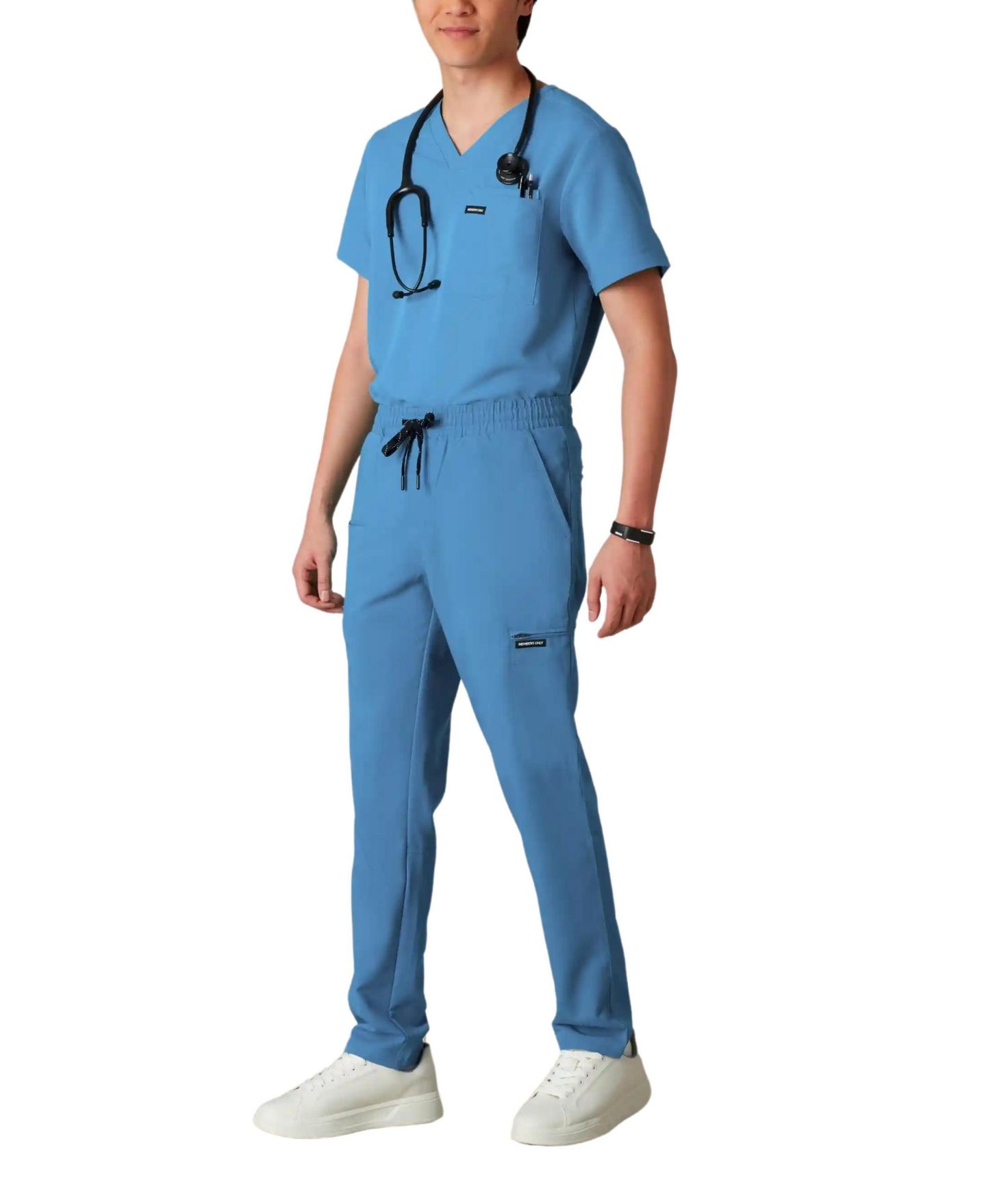 Мужские брюки Members Only Hampton Open Bottom Scrub Pants for Men, цвет: Синий — фото 18