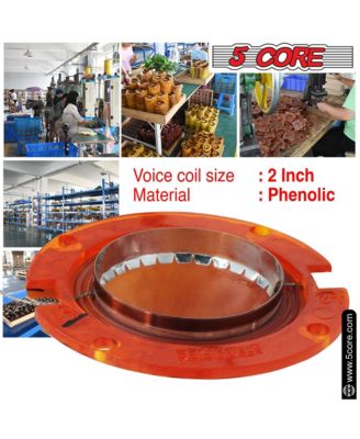 5Core Tweeter Diaphragm – 2" Phenolic Voice Coil High Pitch Horn Replacement
