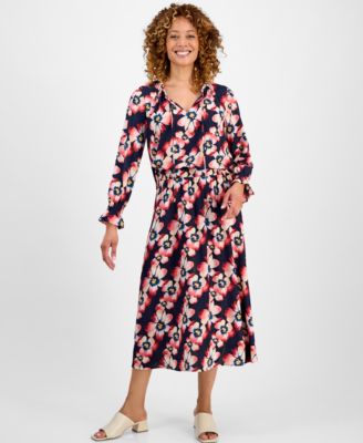 Women's Printed Lurex Shine Top, Exclusively at Macy's