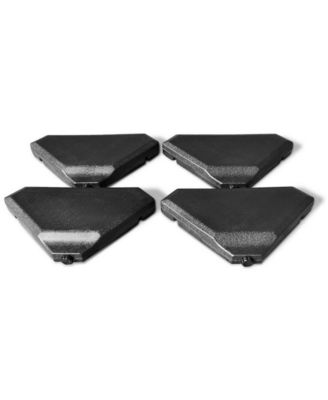 4 Pieces 195 lbs Patio Cantilever Offset Umbrella Base Weight Sand