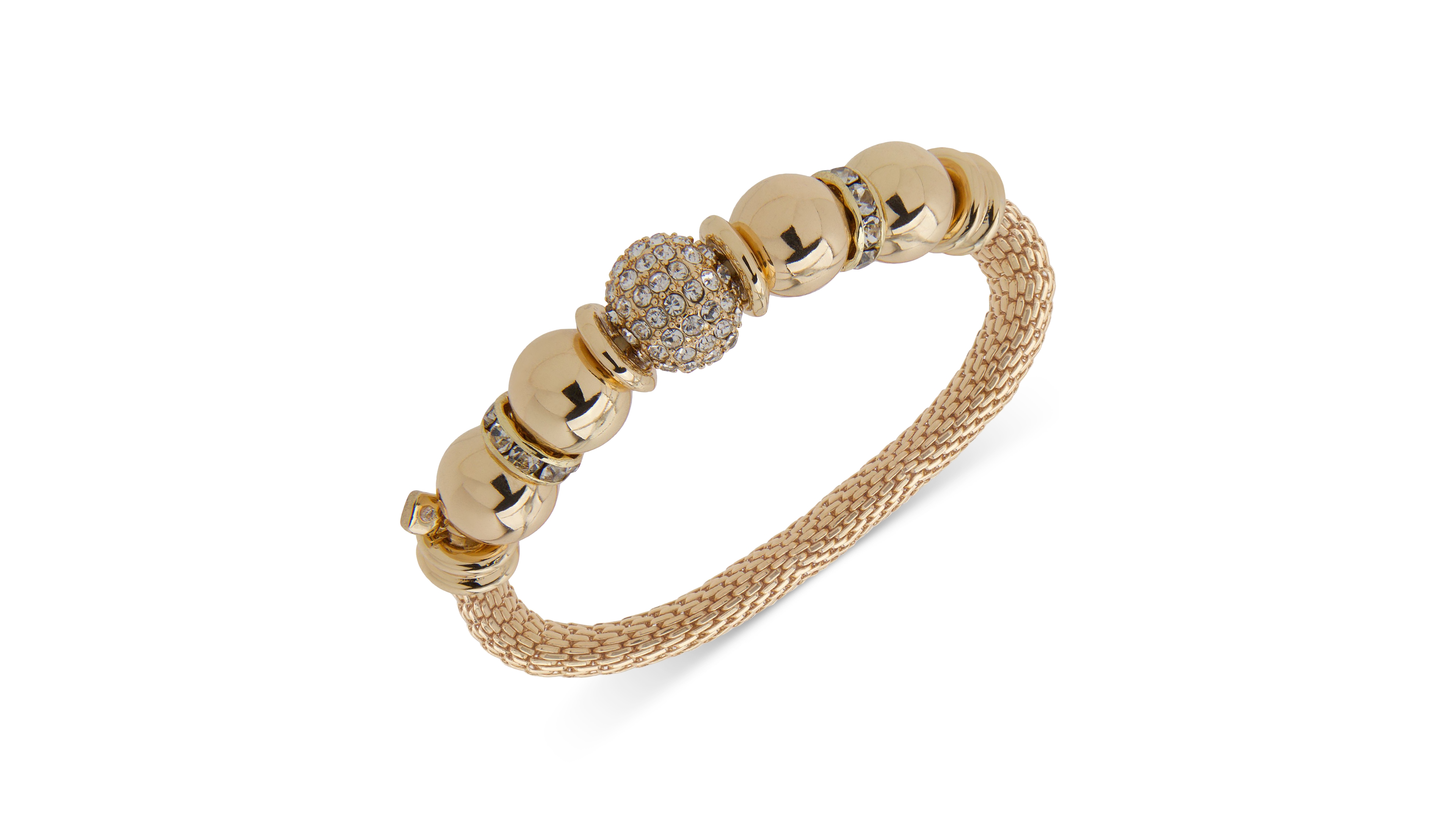 Nine West Pave Fireball Beaded Stretch Bracelet