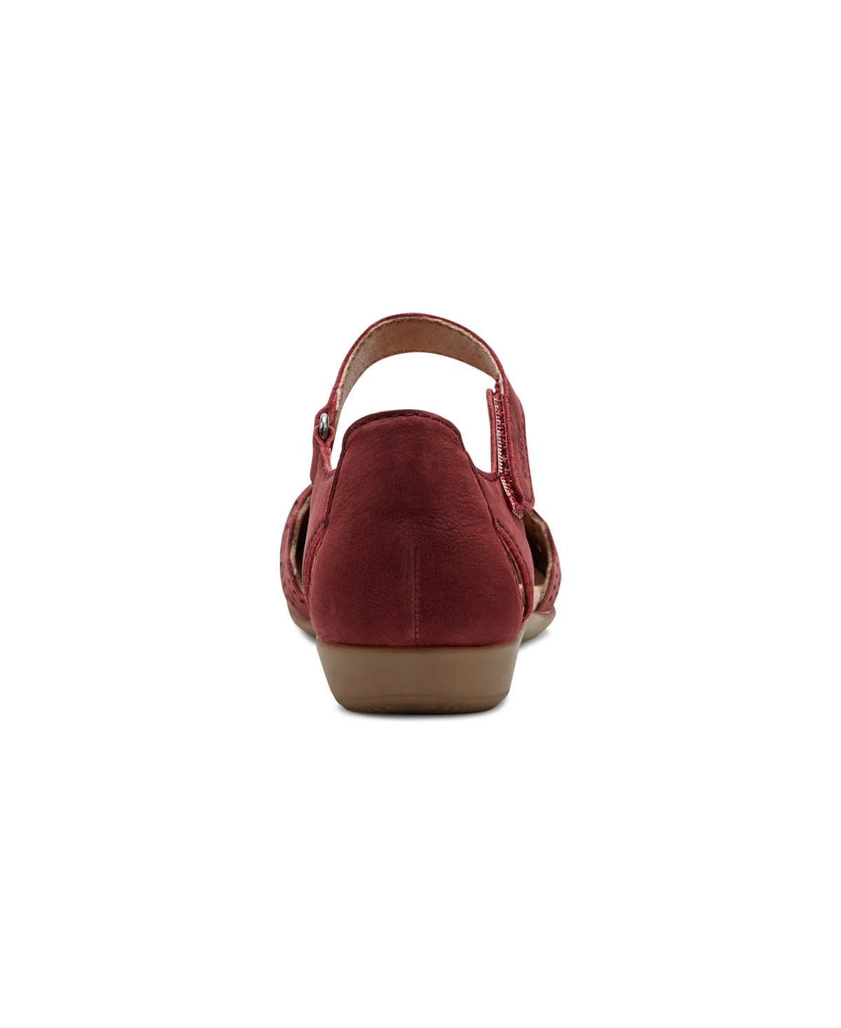 Earth Women's Bronnie Perforated Two-piece Flat Sandals In Red