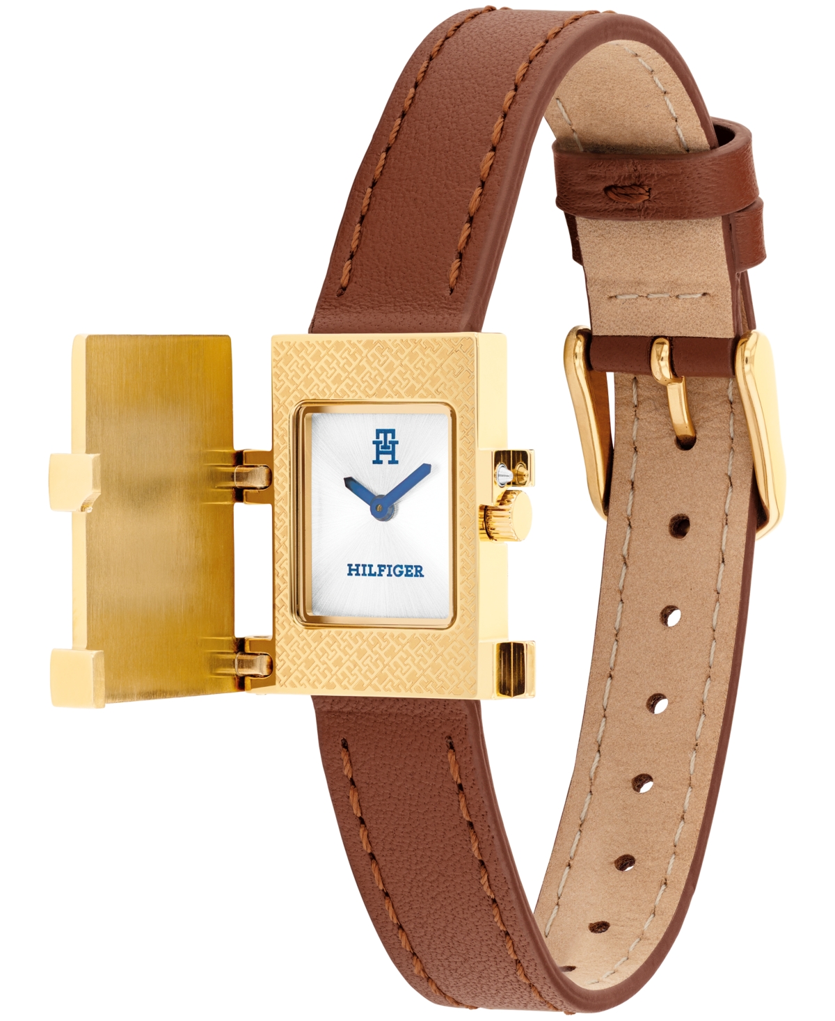 Tommy Hilfiger Women's Quartz Brown Leather Strap Watch, 21mm In Brown