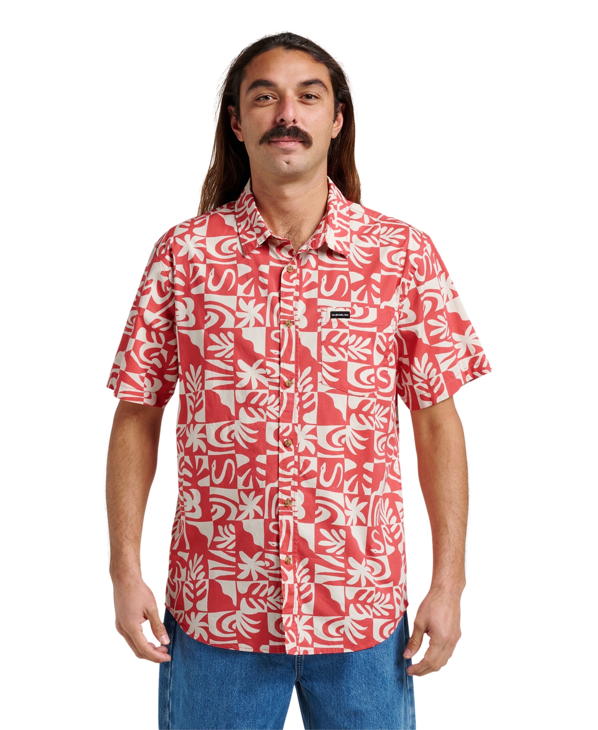 Quiksilver Men's Terra Classic Stretch Short Sleeve Shirt In Multi