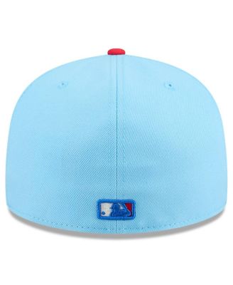 Men's Light Blue/Red Miami Marlins 2025 Fourth of July 59FIFTY Fitted Hat