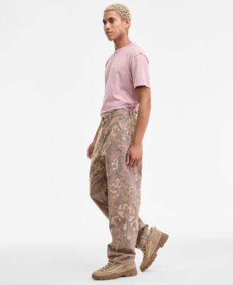 Men's Pippen Relaxed-Fit Cotton Floral Carpenter Pants, Macy's Exclusive