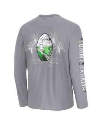 Men's Gray Carolina Panthers Oasis Endzone Lux Long Sleeve T-Shirt