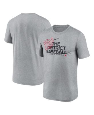 Nike - Men's Heathered Charcoal Washington Nationals Local Rep Legend Performance T-Shirt