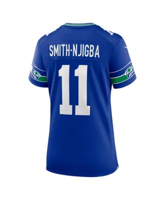 Women's Jaxon Smith-Njigba Royal Seattle Seahawks Throwback Player Game Jersey