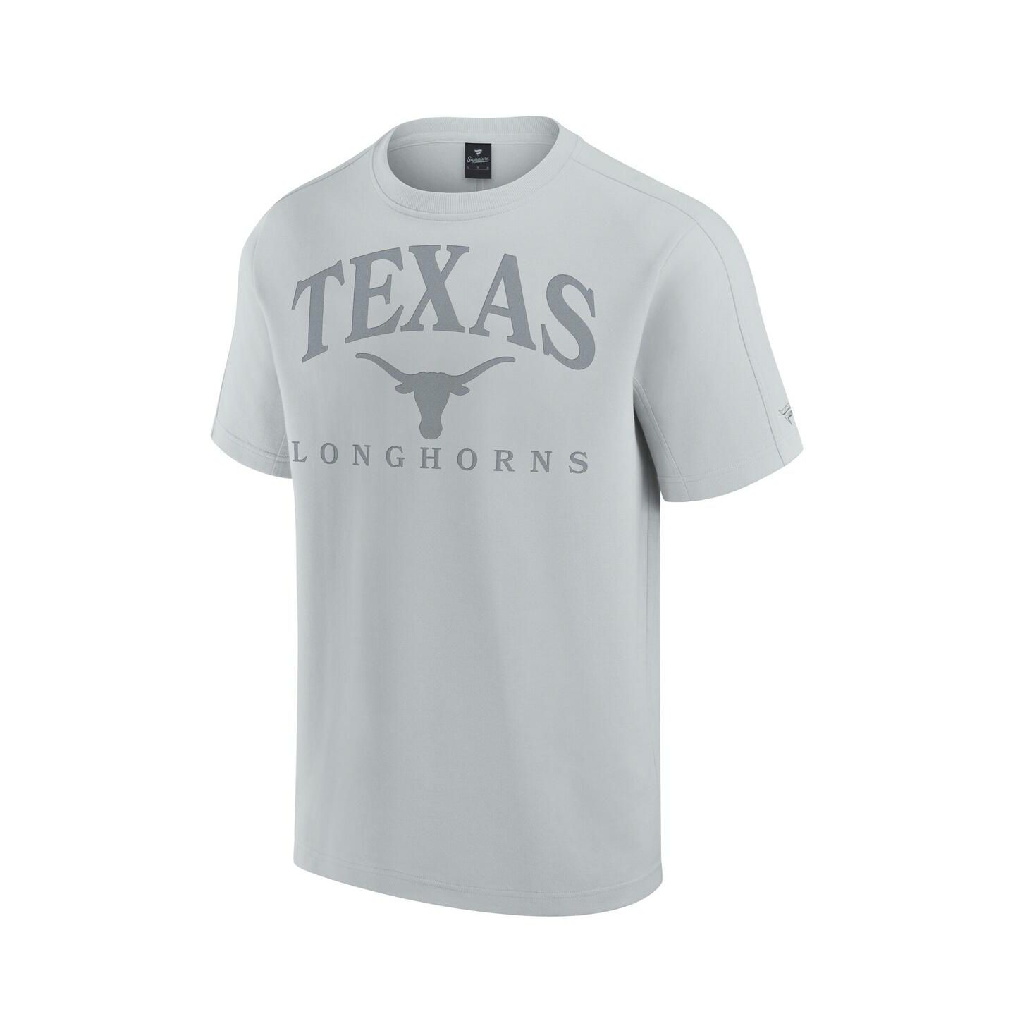 Мужская футболка Fanatics Gray Texas Longhorns Flex Tri-Blend — фото 2