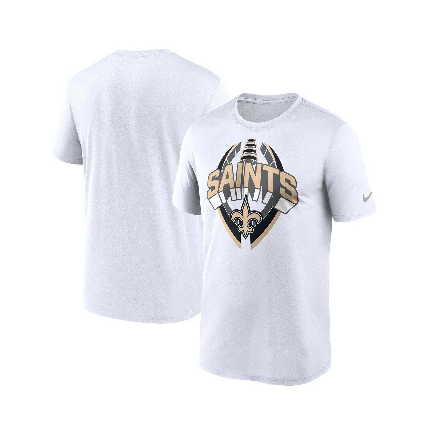 Мужская футболка Nike White New Orleans Saints Legend Icon Performance — фото 1