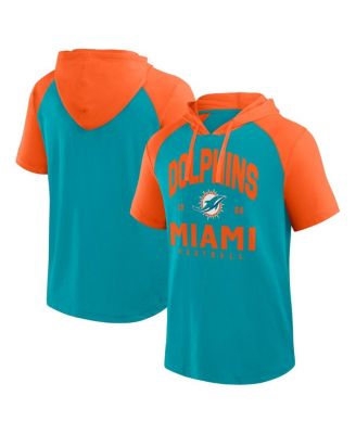 Logo Athletic - Men's Aqua Miami Dolphins Prime Hoodie T-Shirt