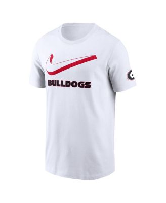 Men's White Georgia Bulldogs Primetime 2-Hit Swoosh T-Shirt