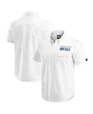 Fanatics - Men's Cream Kansas City Royals Printed Button-Down Shirt