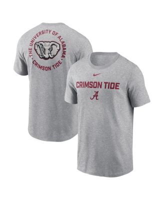 Nike - Men's Heather Gray Alabama Crimson Tide Campus 2-Hit T-Shirt