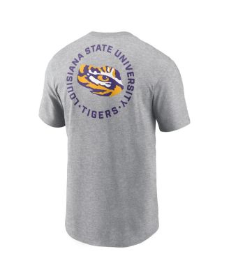 Men's Heather Gray LSU Tigers Campus 2-Hit T-Shirt