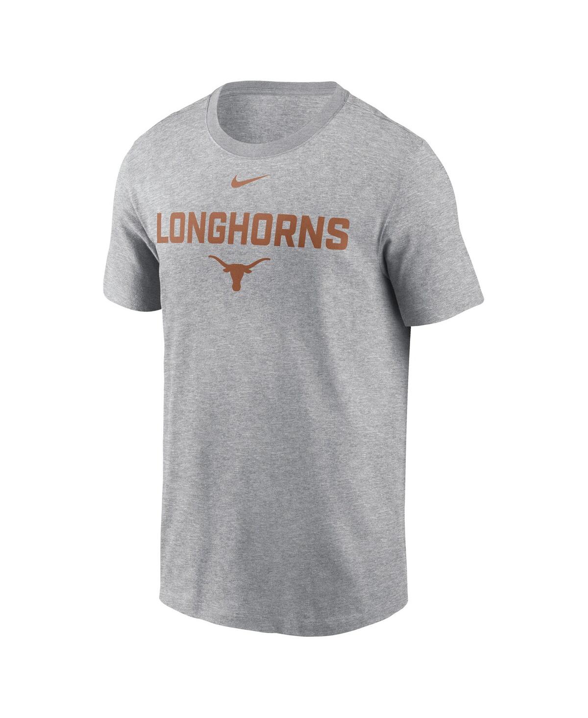 Nike Men's Heather Gray Texas Longhorns Campus 2-Hit T-Shirt