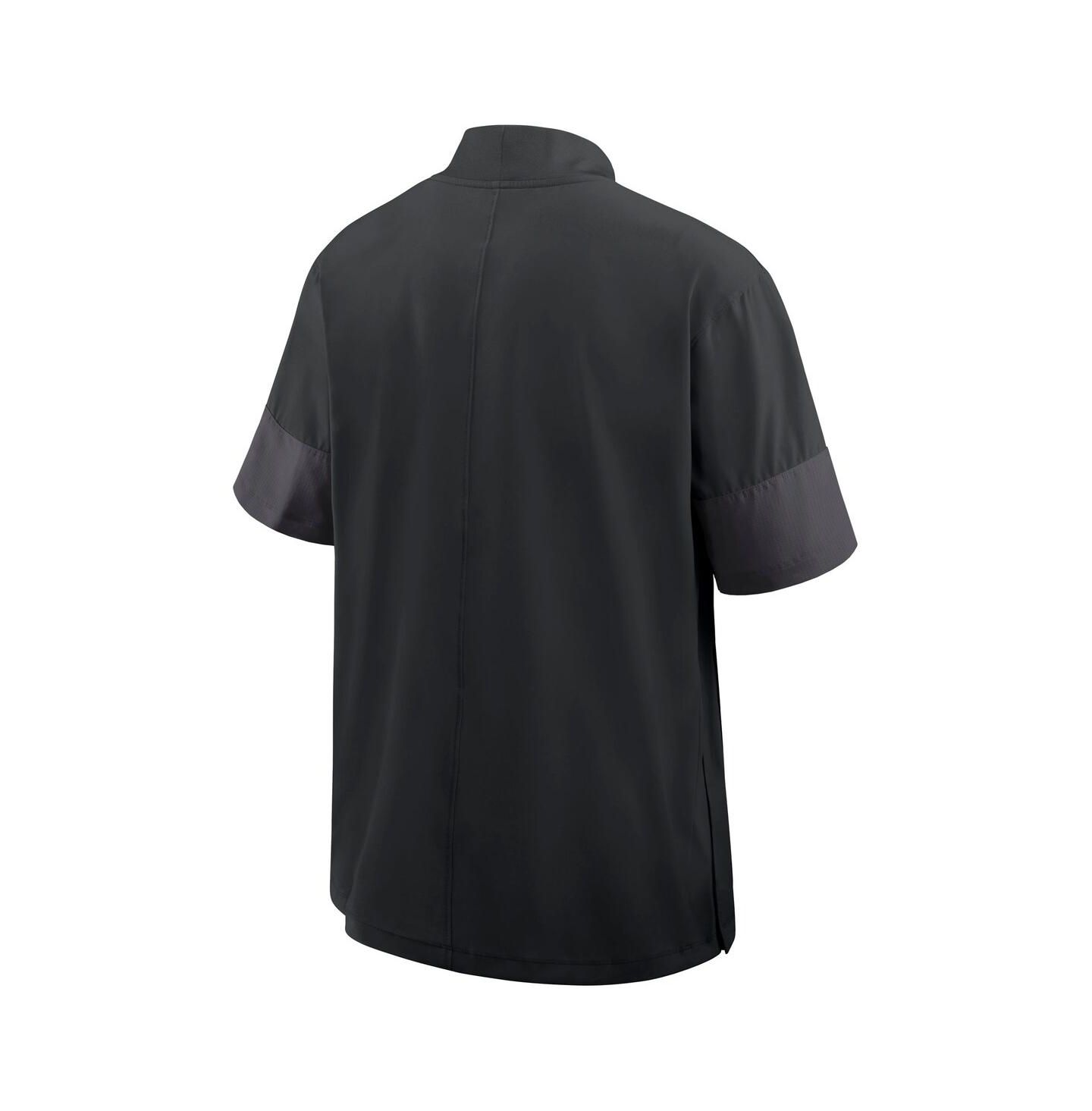 Мужская куртка Nike Black Oregon Ducks 2025 Sideline Coaches Lightweight Short Sleeve — фото 3
