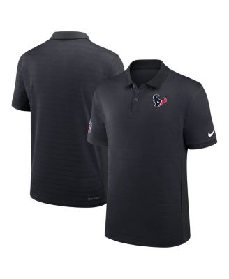 Nike - Men's Navy Houston Texans Sideline Victory Stripe Performance Polo Shirt